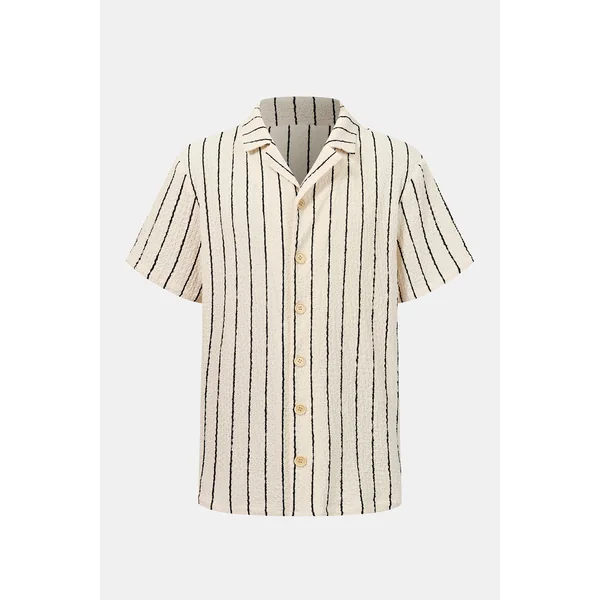 Chemise crème manches courtes