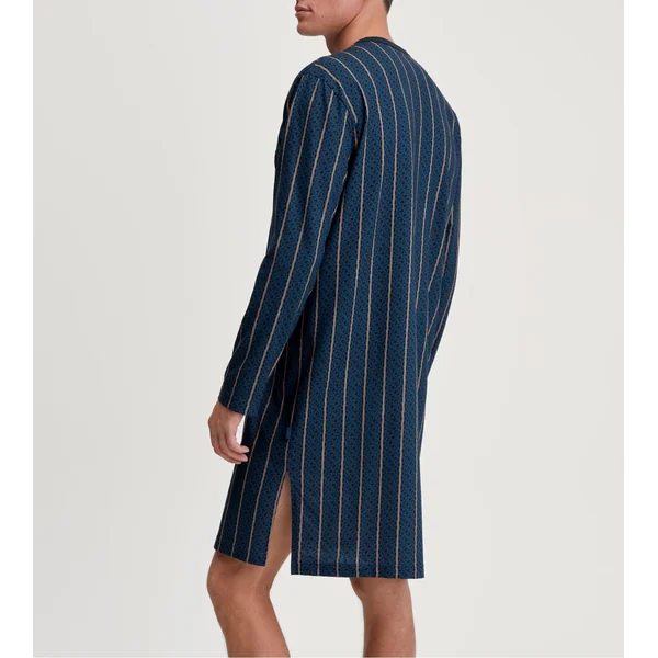 Chemise de nuit homme à rayures Relax Imprint Insignia Blue