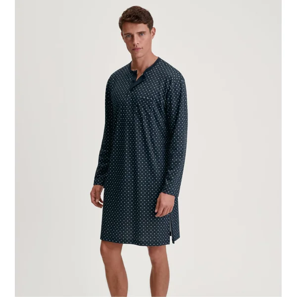 Chemise de nuit pour homme en coton Relax Streamline Saphir Blue