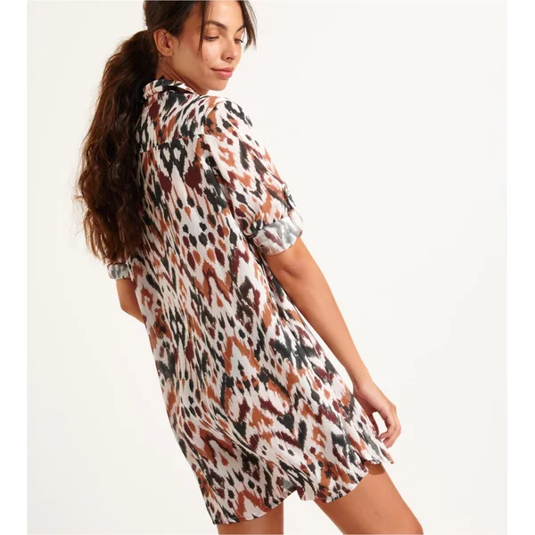 Chemise de plage Nolie Voilbangka Chocolat