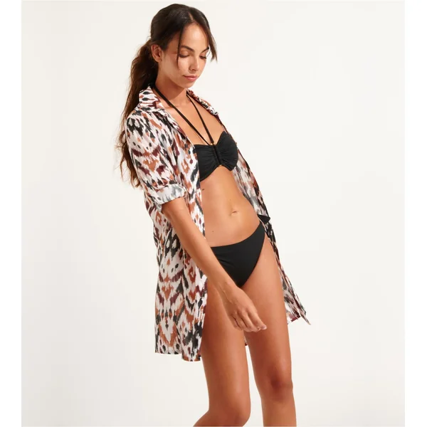 Chemise de plage Nolie Voilbangka Chocolat