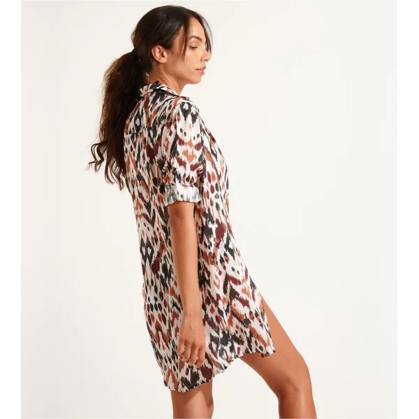 Chemise de plage Nolie Voilbangka Chocolat