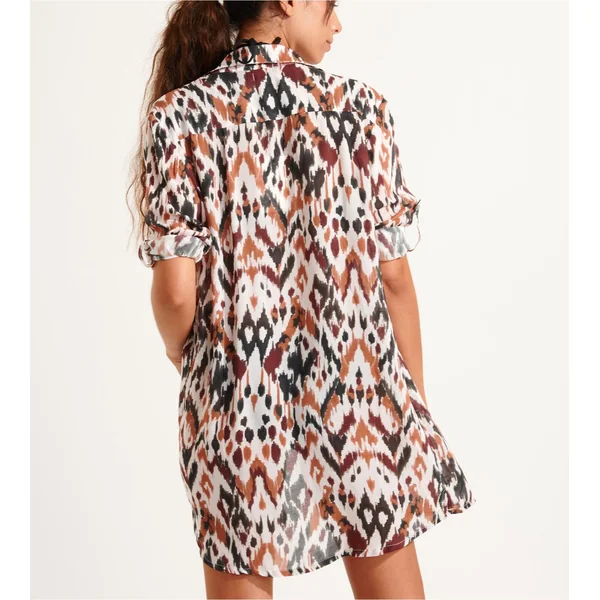 Chemise de plage Nolie Voilbangka Chocolat