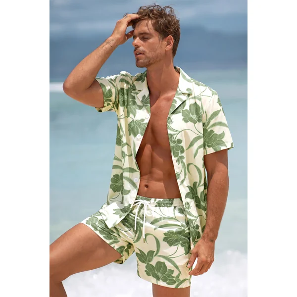 Chemise florale à l’allure légère