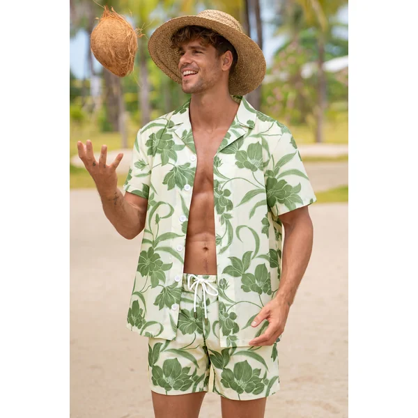 Chemise florale à l’allure légère