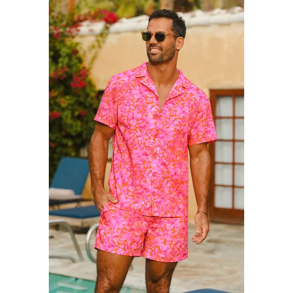 Chemise manches courtes boutons sur le devant
