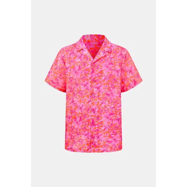 Chemise manches courtes boutons sur le devant