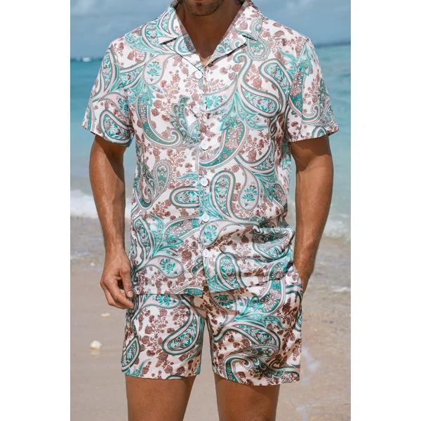 Chemise paisley col chemise