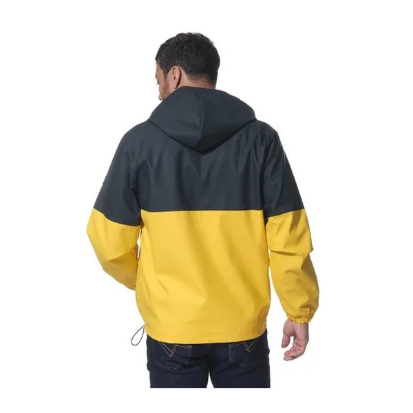 Ciré Cassien Marine/Jaune demi zip Mixte