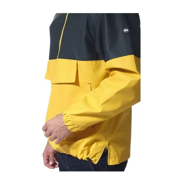 Ciré Cassien Marine/Jaune demi zip Mixte