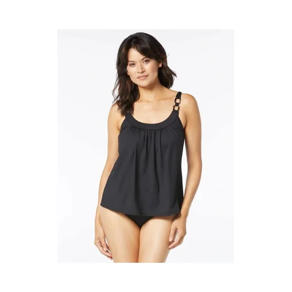 Coco Reef - Haut de tankini avec cerceau et bretelles ajustables 38 (85) C Noir Solids
