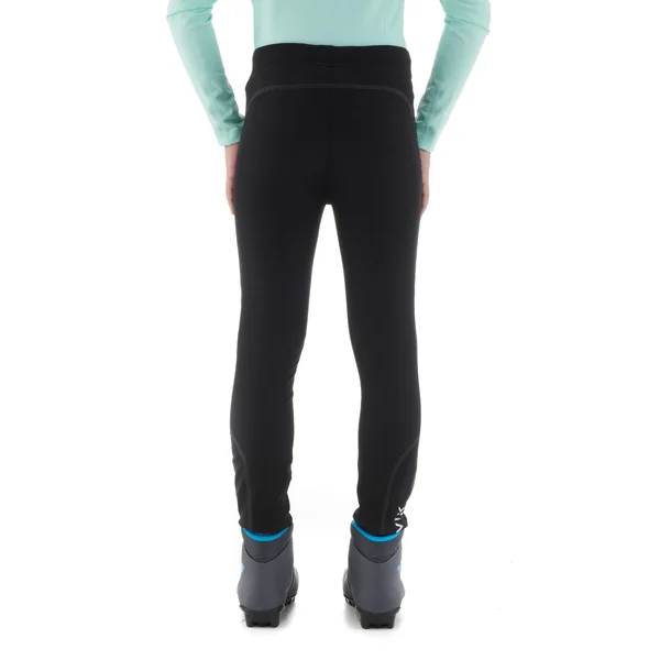 Collant chaud de ski de fond noir XC S TIGHT 100 enfant