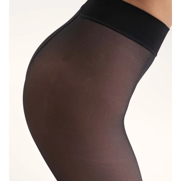 Collant chaud effet transparent Noir Thermo