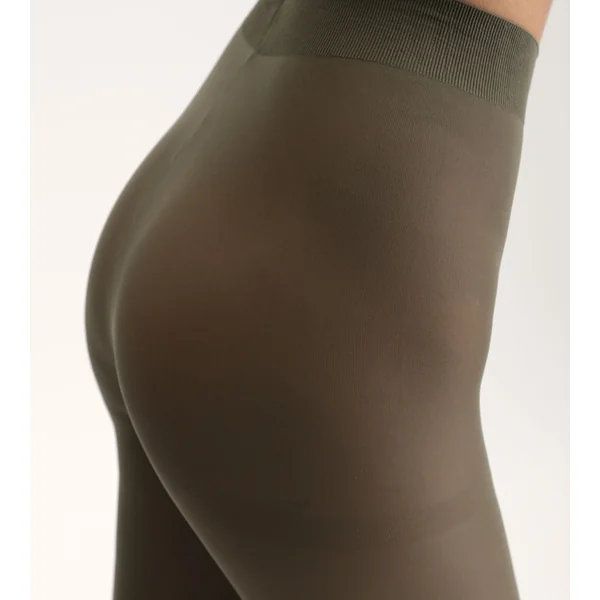 Collant opaque velouté kaki 50D Dim
