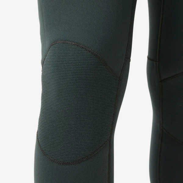 Combinaison intégrale surf caoutchouc naturel 3/2 mm homme, 500 kaki noir
