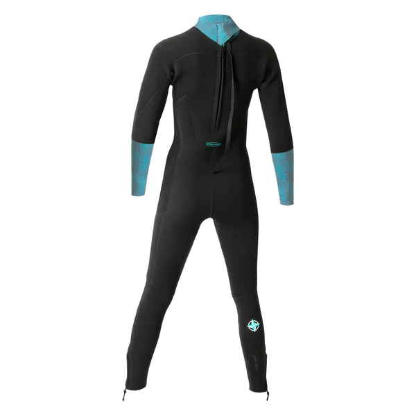 Combinaison Néoprène Longe Côte Femme 4/3 Noir Imprimée