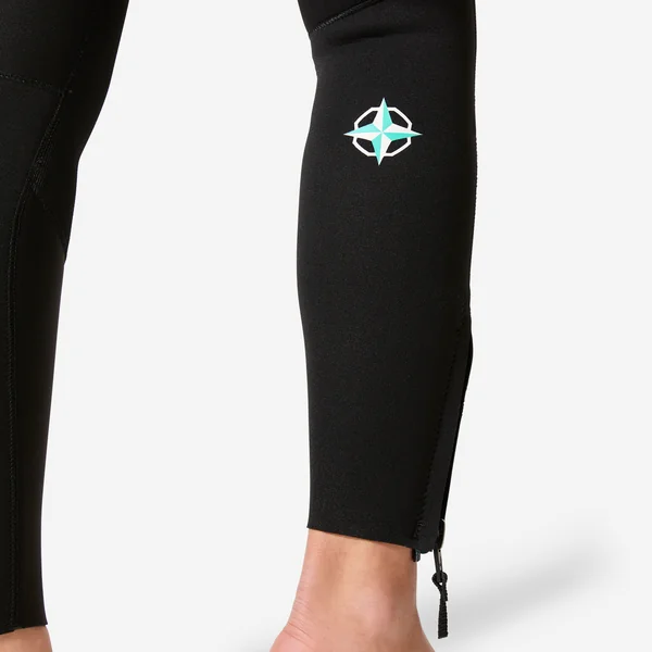 Combinaison Néoprène Longe Côte Femme 4/3 Noir Imprimée