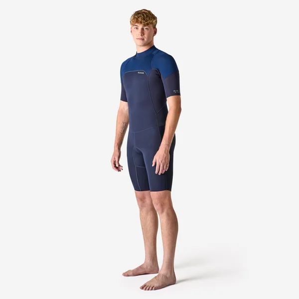 Combinaison Surf Shorty 500 stretch Néoprène homme bleue