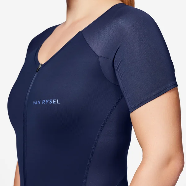 COMBINAISON TRIFONCTION SD TRIATHLON FEMME MANCHES COURTES NAVY