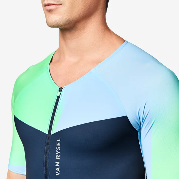 COMBINAISON TRIFONCTION TRIATHLON COURTE DISTANCE MANCHES COURTES HOMME