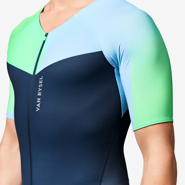 COMBINAISON TRIFONCTION TRIATHLON COURTE DISTANCE MANCHES COURTES HOMME