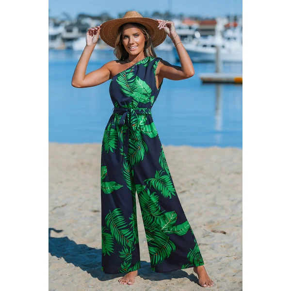 Combinaison tropicale col asymétrique