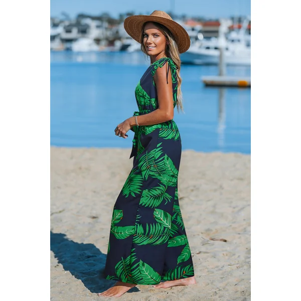 Combinaison tropicale col asymétrique