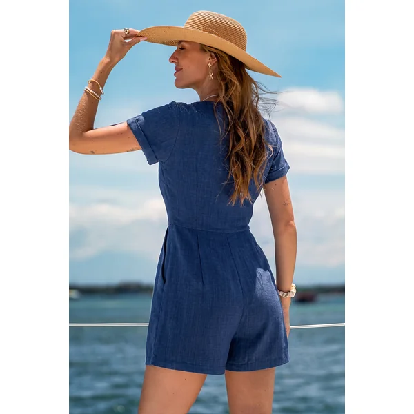 Combishort bleu classique