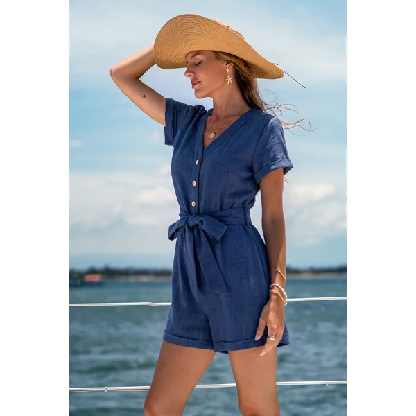 Combishort bleu classique