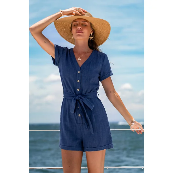 Combishort bleu classique