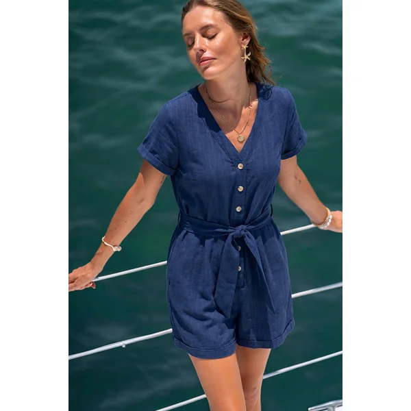 Combishort bleu classique