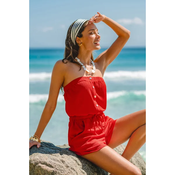 Combishort rouge
