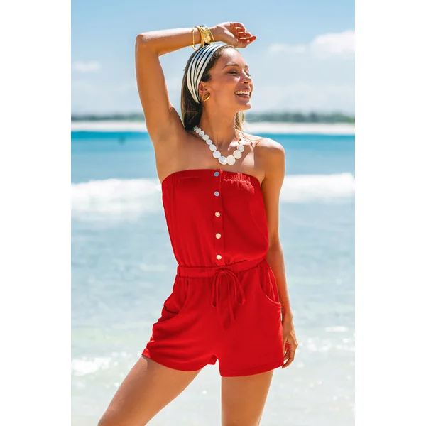 Combishort rouge