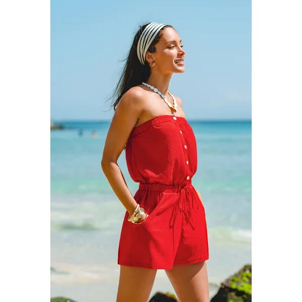 Combishort rouge