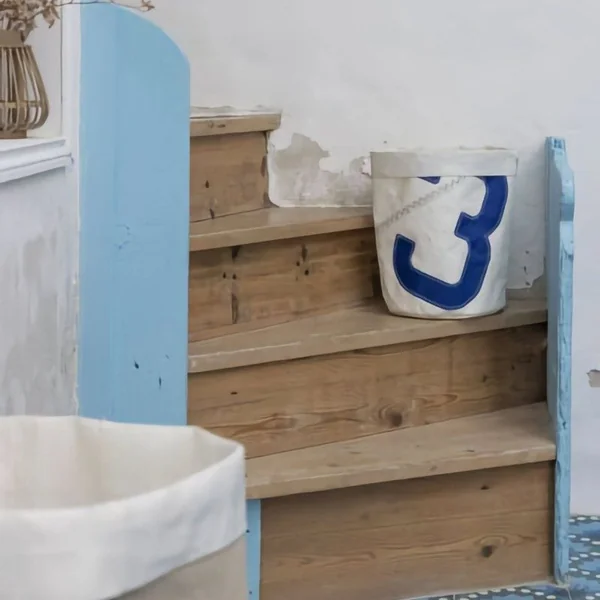 Corbeille papier en voile recyclée