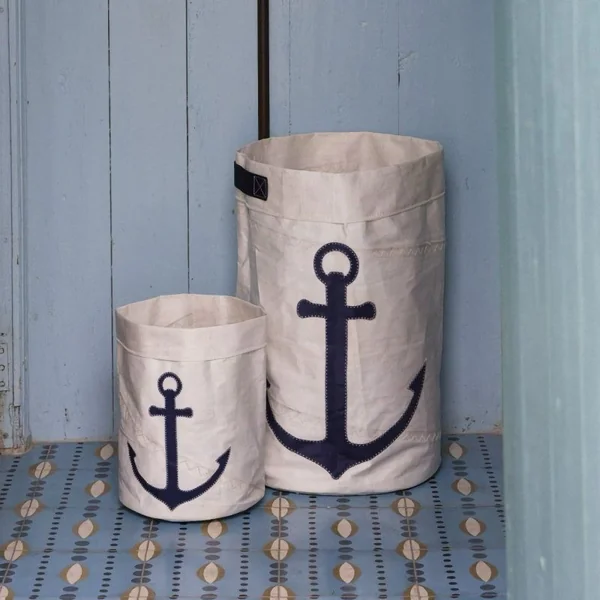 Corbeille papier en voile recyclée