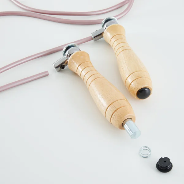 CORDE à SAUTER DE BOXE EN BOIS AVEC POIDS AMOVIBLES