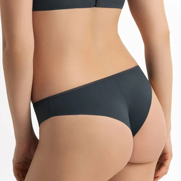 Corin - Culotte slip brésilien taille basse Anthracite Large Virginia