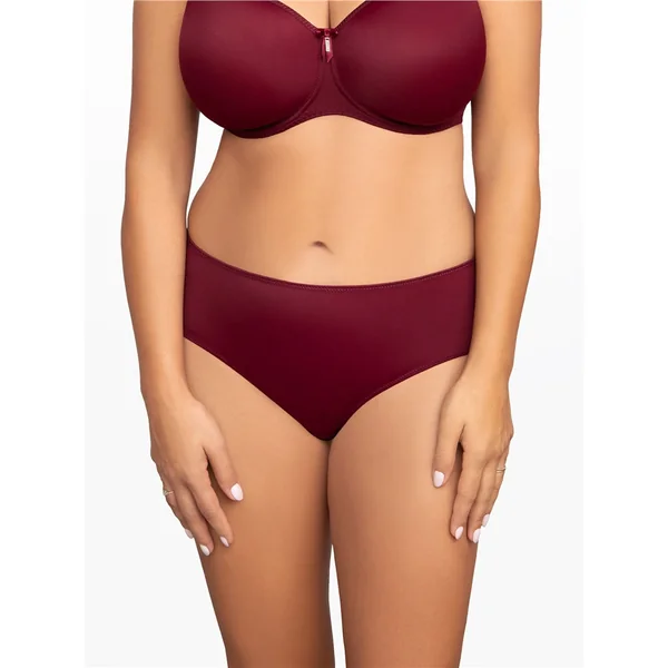 Corin - Culotte Taille Haute sans couture Bourgogne Large Virginia