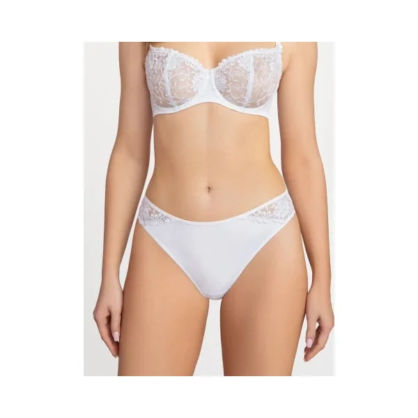 Corin - Culotte Tanga sans couture Blanc Large Miranda
