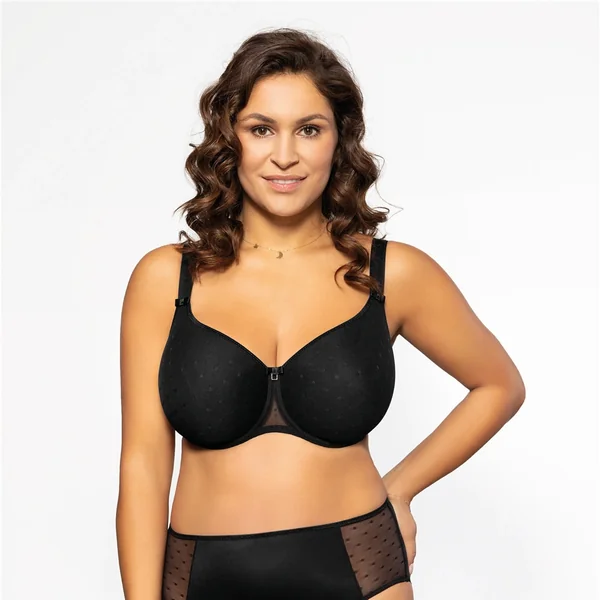 Corin - Soutien-gorge spacer avec des petits pois 34 (75) D Noir Twiggy