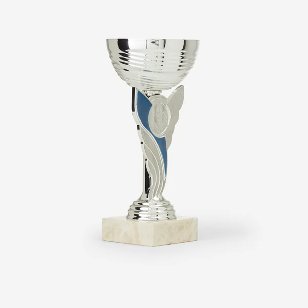 COUPE ARGENT/ BLEU 19 CM