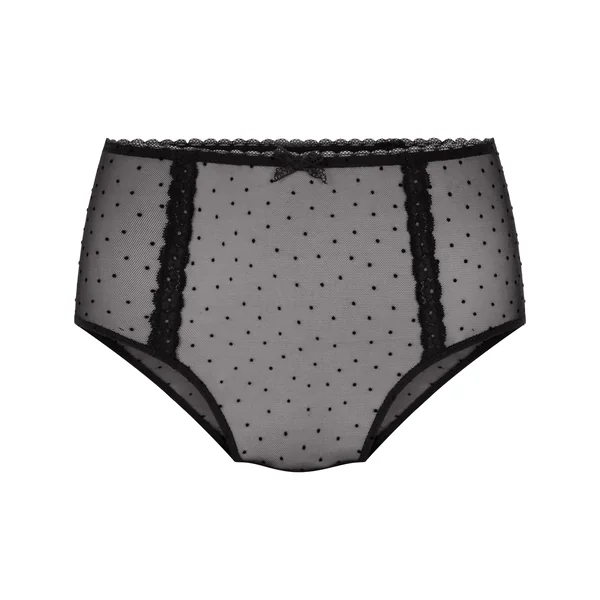 Culotte brésilienne Adeline taille haute - Noir