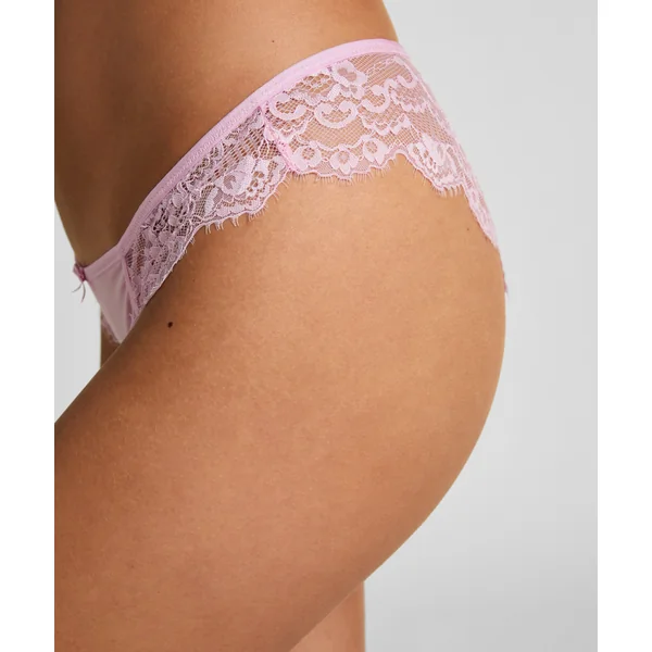 Culotte brésilienne jambe haute Caro - Rose