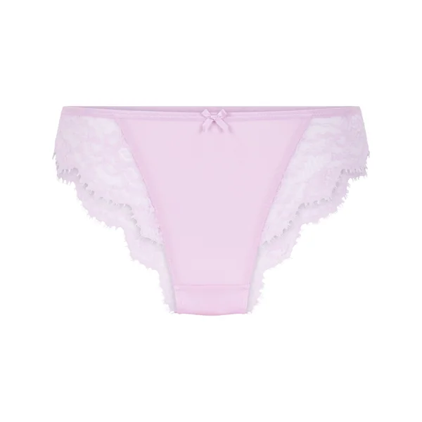 Culotte brésilienne jambe haute Caro - Rose
