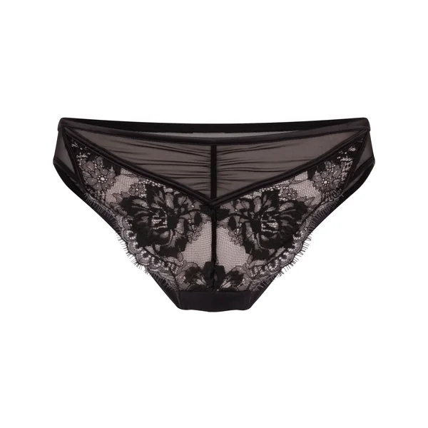 Culotte brésilienne jambe haute Cynthia - Noir