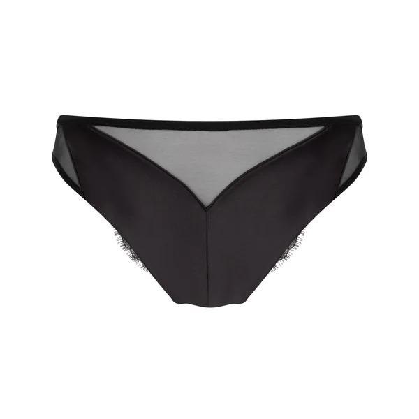 Culotte brésilienne jambe haute Cynthia - Noir