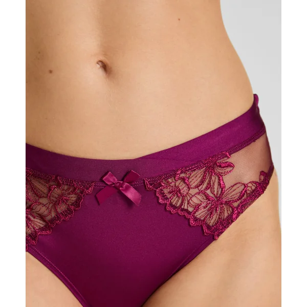 Culotte brésilienne jambe haute Margot - Violet