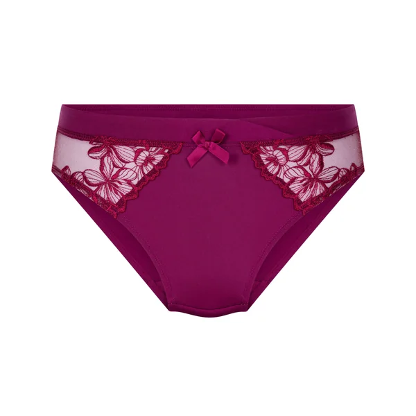 Culotte brésilienne jambe haute Margot - Violet