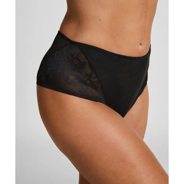 Culotte brésilienne Jocelyn taille haute - Noir